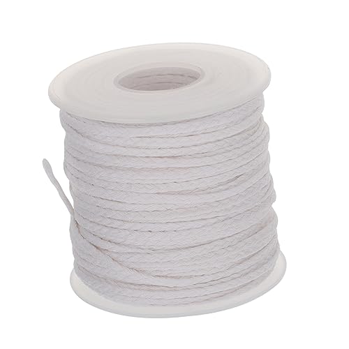 TEHAUX Rollo de Mecha para Velas de Algodón Trenzado