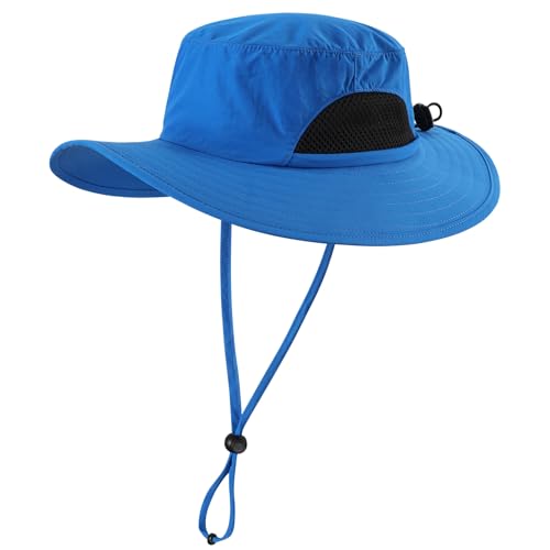 Connectyle Kids Sun Hat Wide Brim Fishing Safari Hat UPF 50 Protection Bucket Hats for Boys Girls Breathable Summer Beach Hat