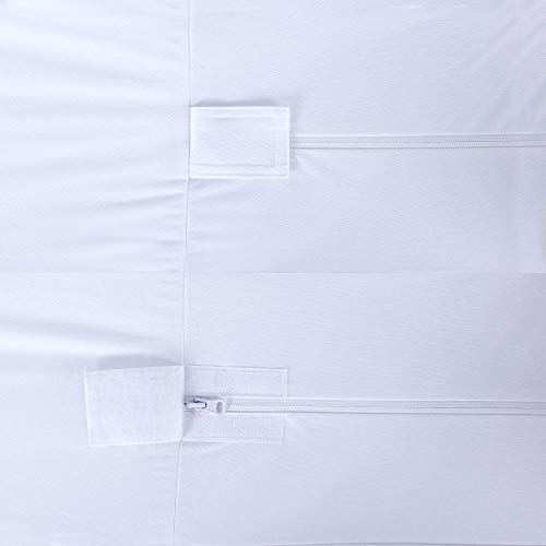 Beclecor Waterproof Mattress Encasement Box Spring Zippered Protector 6 Sided Cover Breathable Cotton Terry Surface Fitted Up To 9"-Twin Xl #TOP4