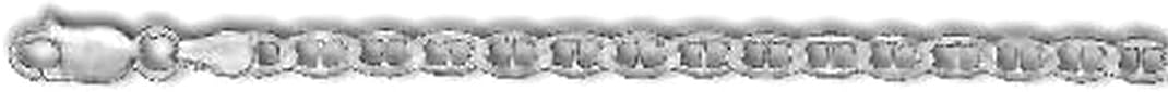 JewelryWeb 925 Sterling Silver 10 Inch Mariner Link Anklet Anklet for Women in