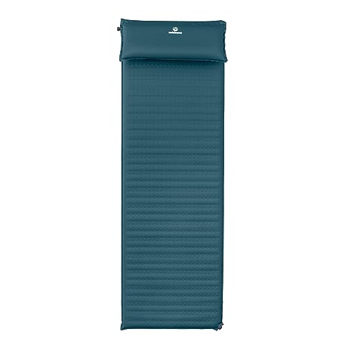 Outdoorer Trek Bed Flex Materassino Autogonfiante XXL 5cm + Cuscino – Isolato, Leggero, Per Campeggio E Trekking