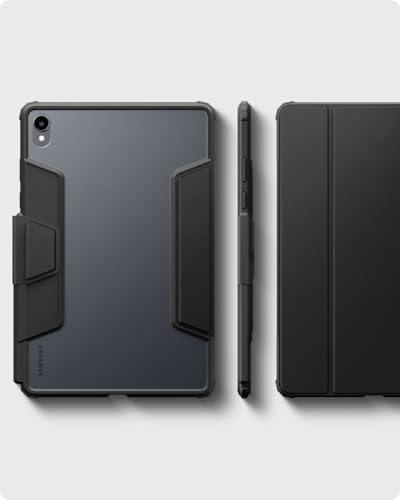 Image of Spigen for Galaxy Tab S11 Case (2025), Ultra Hybrid Pro Protective Tri-Fold Cover with Transparent Back and S Pen Holder, 11 Inch, Black