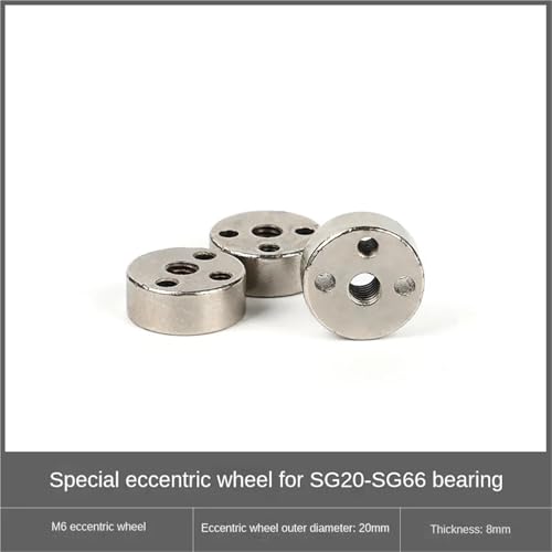 Tornillos SG25 para cojinetes de riel con rueda excéntrica M6 correctora 2
