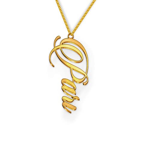Image of Pari Cursive Gold & Silver Name Pendant Necklace, Best Jewelry Gift for Girls.