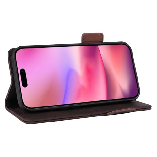 Accessoire téléphonique étui portefeuille compatible iPhone 16 - 4