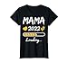 Damen Mama 2022 Loading Mutter Nachwuchs Baby Kinder Schwanger T-Shirt
