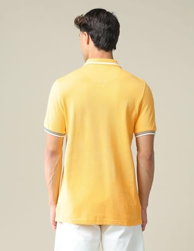 Image of U.S. POLO ASSN. Solid Slim Fit Polo T Shirts for Men - 100% Cotton, Half Sleeves Mens Tshirt
