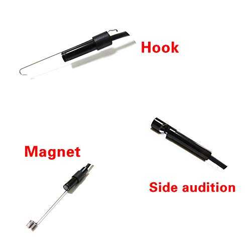 Tomshin Endoscópio industrial 3 em 1 Câmera de inspeção de boroscópio embutida 6 LEDs IP67 à prova d