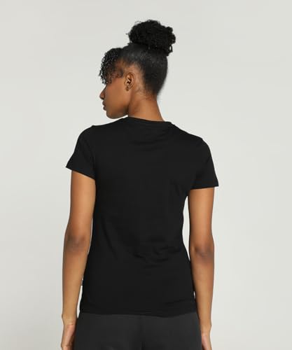 Image of Puma Women's Cotton Regular Fit Letter Print T Shirt