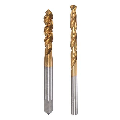Taraud hélicoïdal M5 x 0,8 et foret 4,2mm uxcell en acier rapide 6542