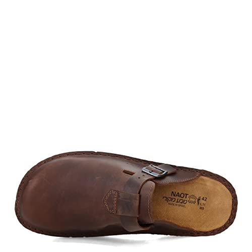 Naot Men's, Fiord Clog Crazyhorse Brown 44 M #TOP4