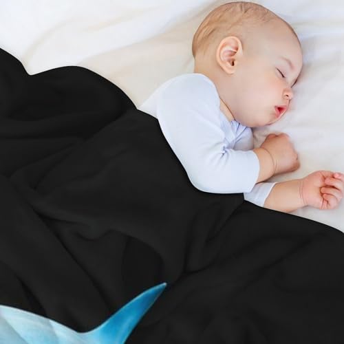 Couverture requin flannel idée cadeau originale pour lit enfant et bébé - 5