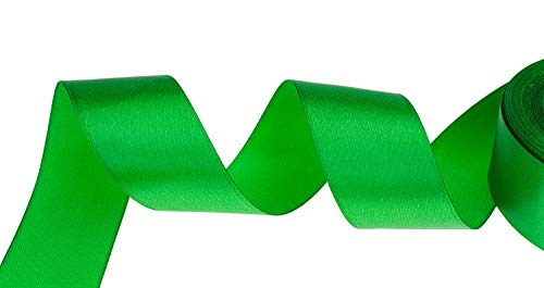Image of ATRBB 25 Yards 1-1 /2 inch Wide Satin Ribbon Perfect for Wedding,Handmade Bows and Gift Wrapping(Green)