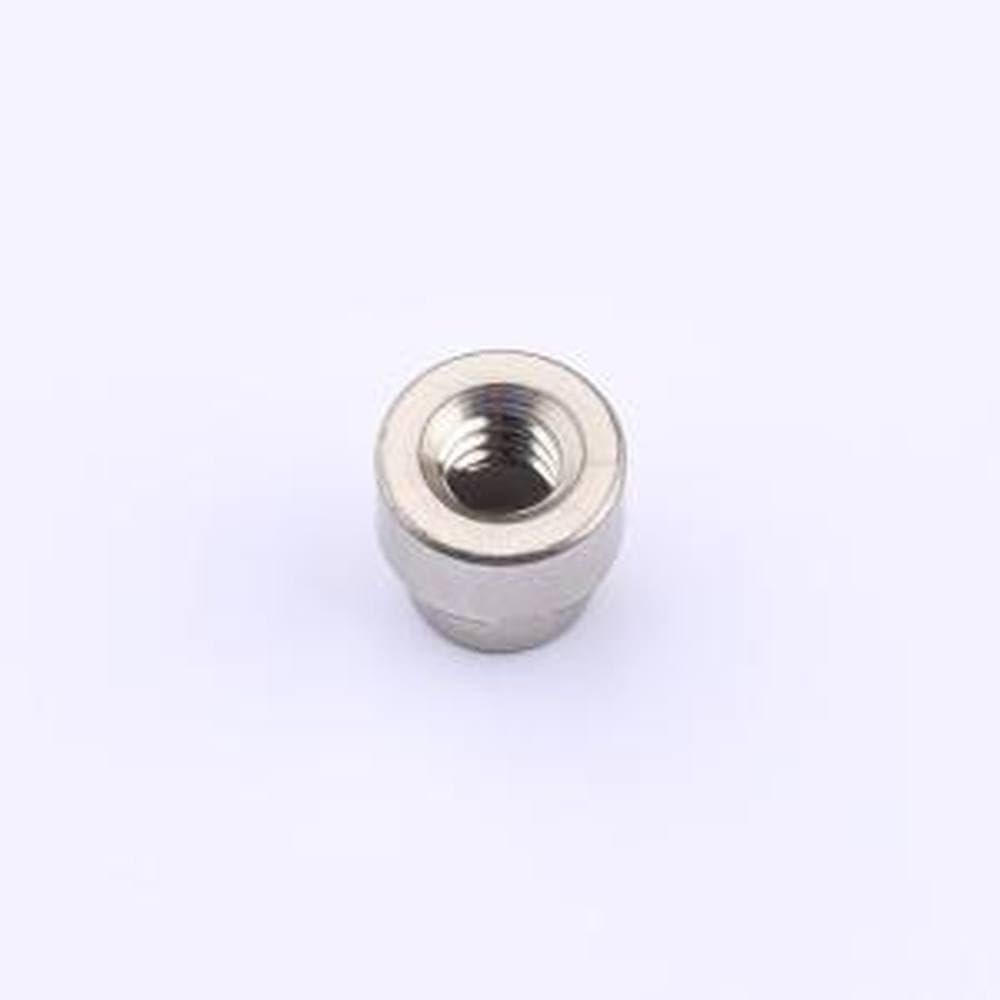 2 Pcs Nut Round Nut 1/8X32 Brass Nickel Plated Bag 1560B