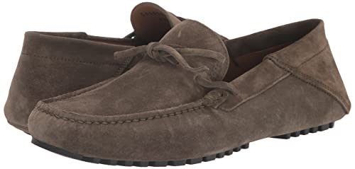 Image of BOSS Women's Suede Slip-on Moccasins with Top Bow Detail