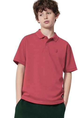 Image of Alan Jones Clothing Boy's Cotton Regular Fit Polo T-Shirt
