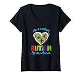 Photo Gallery donna sono un orgoglioso autismo nonna - autismo consapevolezza nonna maglietta con collo a v Photo Gallery donna sono un orgoglioso autismo nonna - autismo consapevolezza nonna maglietta con collo a v