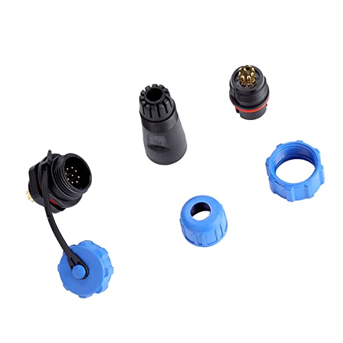 Plug Socket, 2Pin 3Pin 4Pin 5Pin 6Pin 7Pin 9Pin IP68 Aviation Plug Socket Connector à Prova D'água