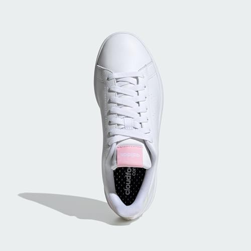 Image of adidas Womens Advantage Lace Up Sneakers Shoes Casual - White