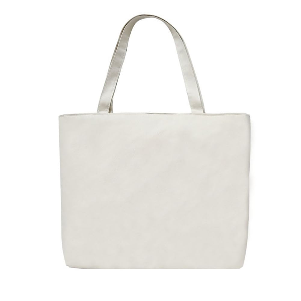 gaobaozhu Cotton Tote Canvas Bag Large Canvas Tote Bag for Women Grocery Bag Handbags With Zip Shoulder Bag Canvas Tote Bag for Multi Purpose School Shopping Work College