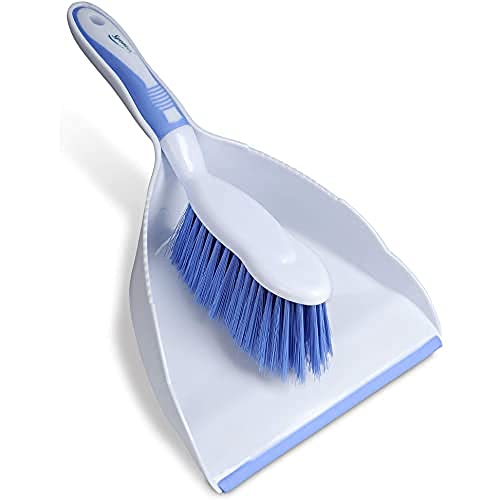 SPONTEX - Pelle Balayette - Collecte des poussières et débris - Bords antichoc - 1 Pelle + 1 Balayette