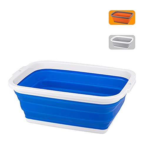 Image of Tiawudi Collapsible Sink, 2.25 Gal / 8.5L, Foldable Dish Tub for Washing Dishes, Camping, Hiking and Home, Portable Washing Basin