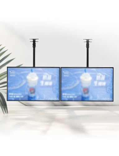 Thin TV Ordering Light Box Billboard Price List, Wall-Mounted Magnetic Suspension Ordering Menu, Suitable for Shopping Malls, Front Desk Hotels, 2/3 Screens(2 Screens)