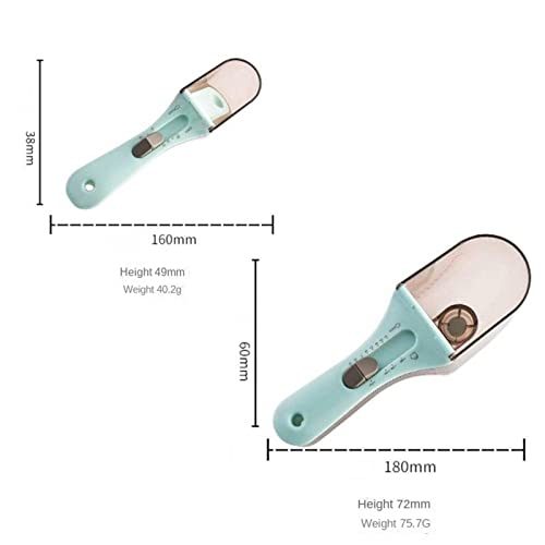 Measuring Spoon 2-Piece Set Measuring Spoon Adjustable Measuring Spoon Kitchen Tools Plastic Scale Measuring Spoon Adjustable Measuring Spoon Set #TOP4