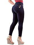 LT.ROSE IS3B02 Butt Lifting Colombian Pants Up Jeans Pantalones Colombianos Levanta Cola de Mujer Dark Blue 5
