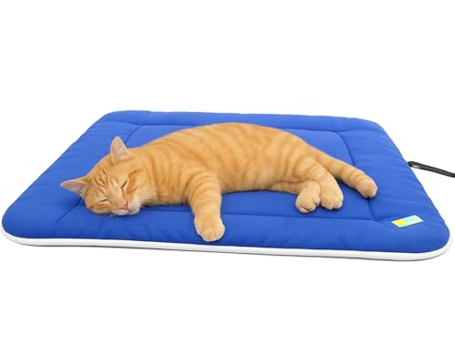 Image of Dog Bed Mat for Dogs & Cats | Soft, Washable, Lightweight & Waterproof Pet Cushion | Durable, Anti-Slip, Reversible Sleeping Mat for Puppies & Cats Size (24 x 18)