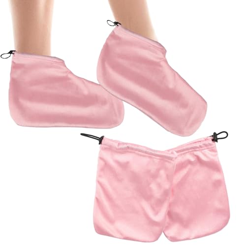 JIEBWCHA Guantes de parafina – Guantes reparadores de manos | Guantes calentadores con apertura elástica y tejido transpirable para y tratamientos de pies