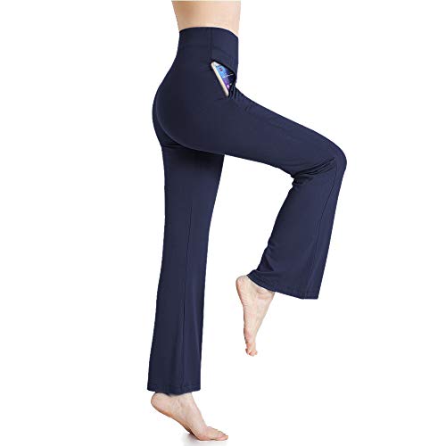 MILANKERR Women Yoga Pants High Waist Lounge Boot-Cut Long Workout Pants with Pockets