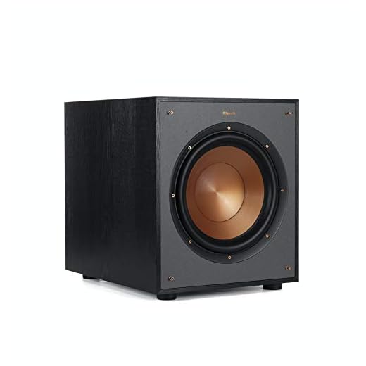 Klipsch R-100SW 10" Subwoofer, Incredibly Deep Bass and an All-digital Amplifier