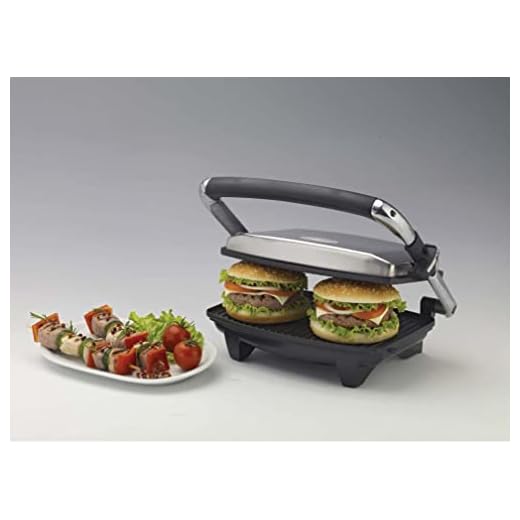 Ariete Grill y Plancha Eléctrica Slim 1911 - Doble Función y Sandwichera, 1000 W, Acero Inoxidable, Color Plata