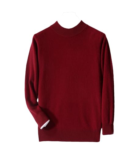 Men's O-Neck Pullover Cashmere Wool Soft Sweater Autumn Winter