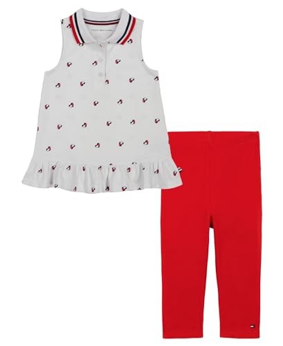 Image of Tommy Hilfiger Girls' 2-Piece Set, Shirt with Leggings