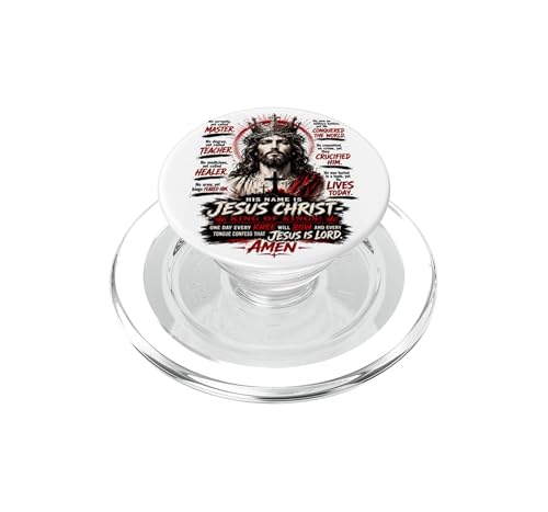 PopSockets PopGrip pour MagSafe avec Aimant Puissant - Design Foi Chrétienne Jésus-Christ
