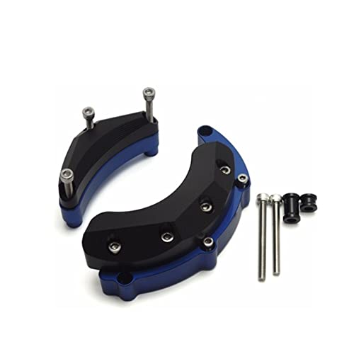 Protection moteur Yamaha MT09 2014-2017 : carter et slider bleu