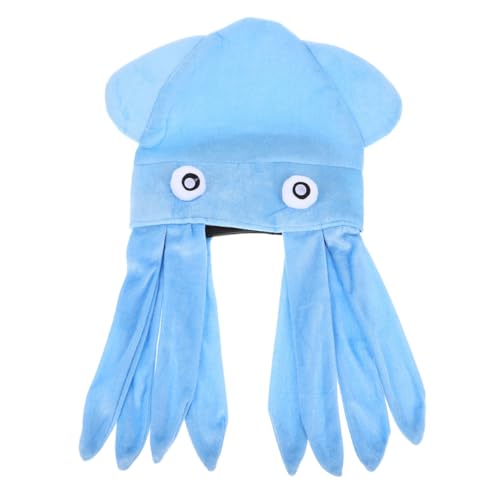 Chapeau de pieuvre pour adulte BESPORTBLE en tissu non-tissé bleu
