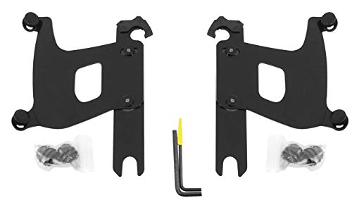 Memphis Shades Bullet Fairing Trigger-Lock Mount Kit without Lightbar Compatible for Harley Davidson FLSTF Softail Fat Boy 1990-2012 - Black