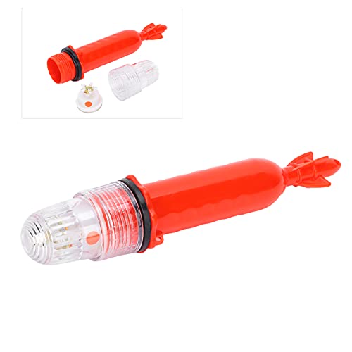 Leopacat Safety Beacon Light, Night Fishing LED Beacon Lamp, Intelligent Light Control IP65 Waterproof Underwater Finder Attract for Paddles Pontoon Kayaking Marine Pontoon Ship