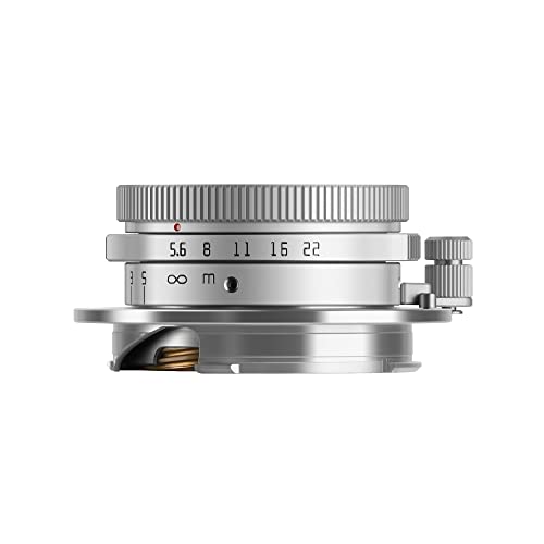 TTArtisan 28mm f5.6 Full Frame Manual Focus Lens for M Mount Large Aperture Wide-Angle Camera Lens Compatible with M2 M3 M4 M5 M6 M7 M8 M9 M9P M10 M262 M240 M240P M10P M10M Silver