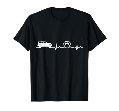 Offroad Driving & Dog Paw T-Shirt for Men & Women