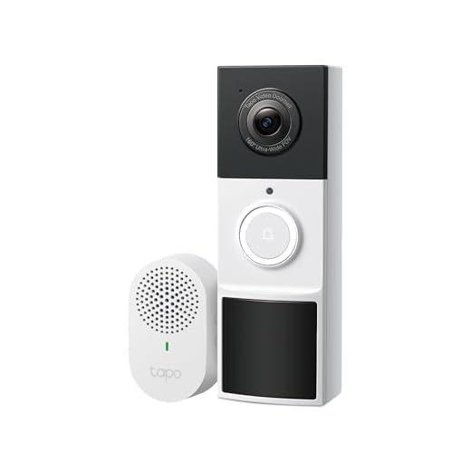 Tapo TP-Link D210 Bateria de Campainha de Vídeo (Video Doorbell) | Campainha com câmera, 2K 3MP, Visão Noturna Cor, Áudio Bidirecional, Bateria Não Removível, 6400 mAh Detecção de IA, Com Chime