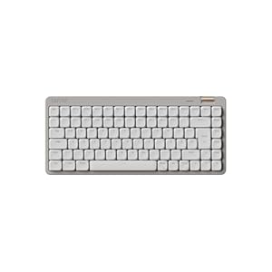 Flow Lite84 Tasten Low Profile Mechanische Tastatur (Deutsches Layout QWERTZ) - Kabellos Bluetooth/2.4G/Kabel, Swappable mit Specter Linearen Switches, Wiederaufladbar - Für Win&Mac (Marmor Grau)
