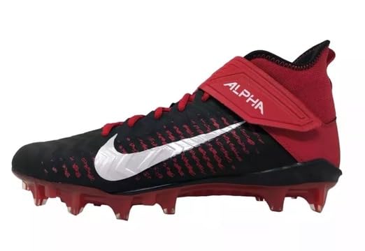 Nike Alpha Pro 2 Mid Men's Football Cleats Red Black BV3945-600 Size 112