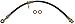 Dorman H620405 Rear Passenger Side Brake Hydraulic Hose Compatible with Select Honda Models