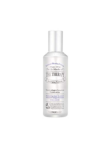 The Face Shop The Therapy Hydrating tonic Treatment | toner & Treatment & Emulsion All-In-1 for Deep Skin Hydrating & Smoothing | Anti-Aging Moisture Formula, 5.0 Fl Oz