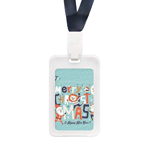 Porte-carte de crédit transparent à motif de Noël pour vos trajets et achats d'hiver