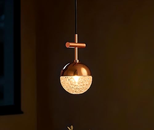 Image of FILLISKA Luxurious Hanging /Pendant Light. Warmwhite Light (Acrylic Crystal RoseGold-351)